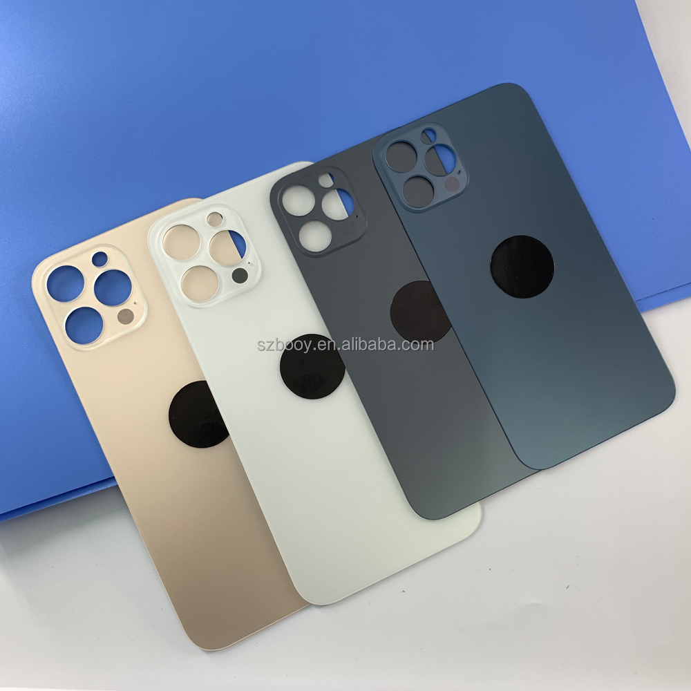 Rear Cover for iPhone 12 Pro Max Big Hole Replacement for iPhone 12 Pro Back Glass with logo or Without logo