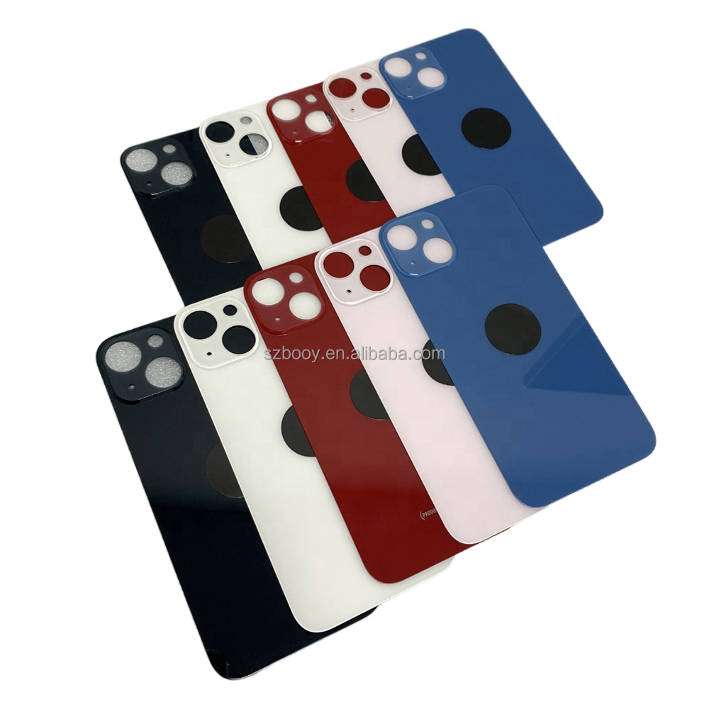 New Arrival Back battery door rear glass for iPhone 13 mini 13 With Big hole mobile phone spare parts for iPhone 13