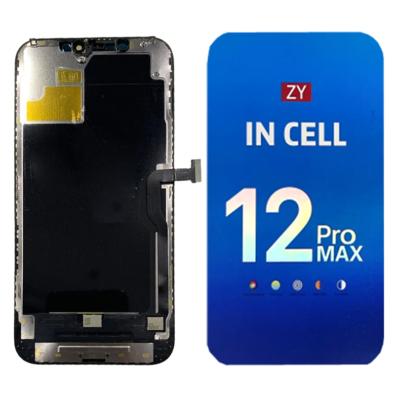 AAA+ Complete Display for iPhone 12 Pro Max LCD Display Digitizer Assembly Full Set+3D Touch Front Camera Ring