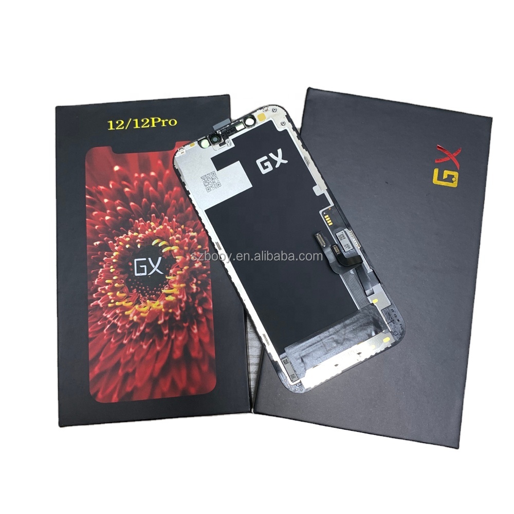 GX High Quality Mobile Phone Lcd Screen Display for Iphone 12, Spare Parts for iPhone 12 Pro Display Replacement