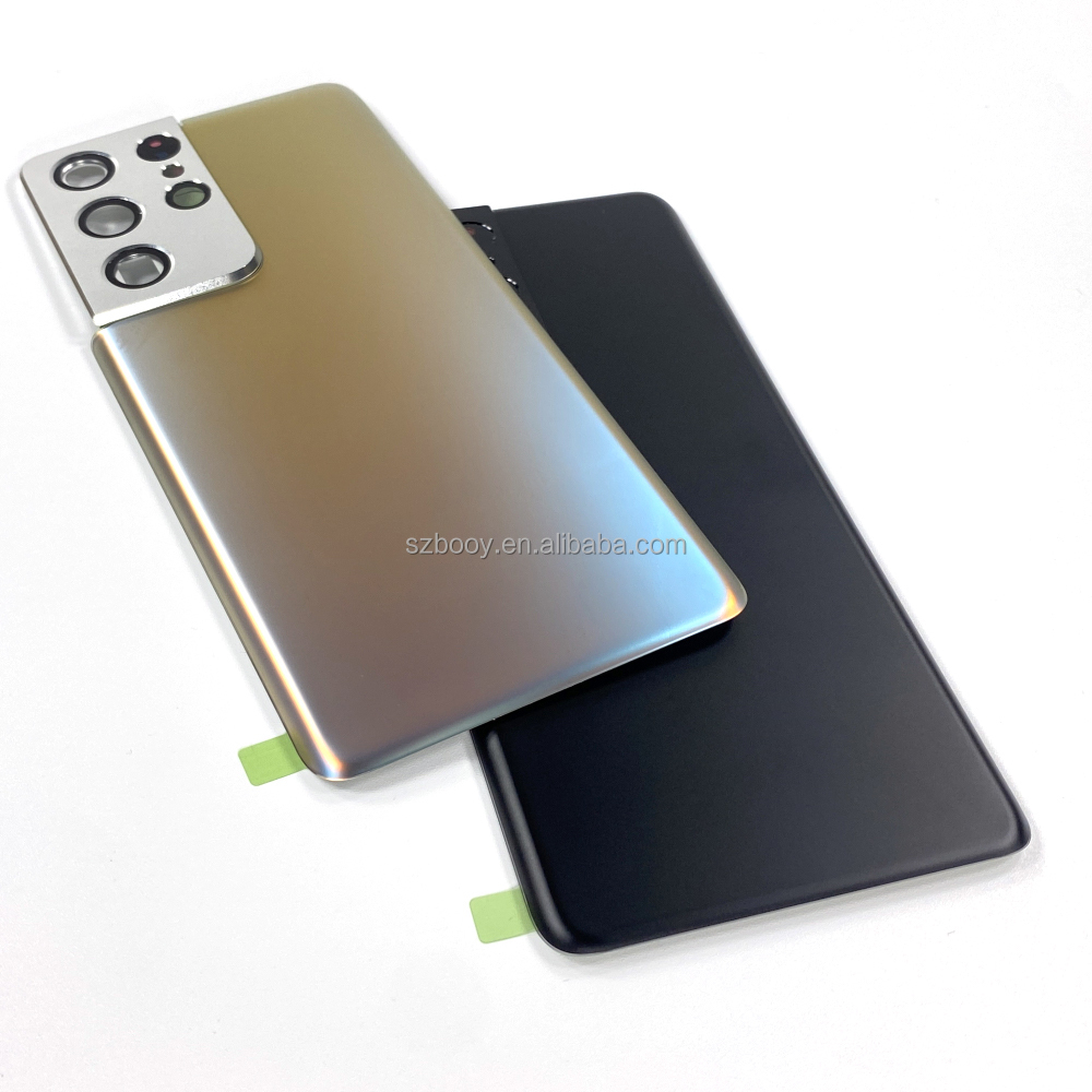 Back Glass for Samsung Galaxy S21 /S21 ultra /S21 Plus with Camera Lens Back Repair Parts Door Housing Battery Cover Glass