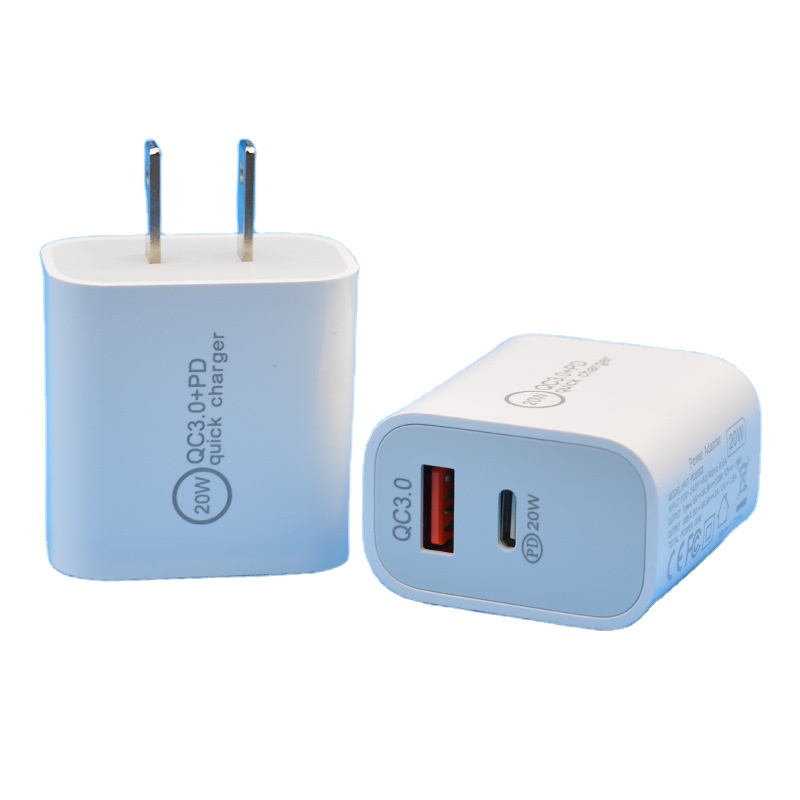 Fast Charger EU US Plug Usb Type c 20w 18w PD Wall Charger Type-c 20W Usb-c Power Adapter for iPhone 12/11