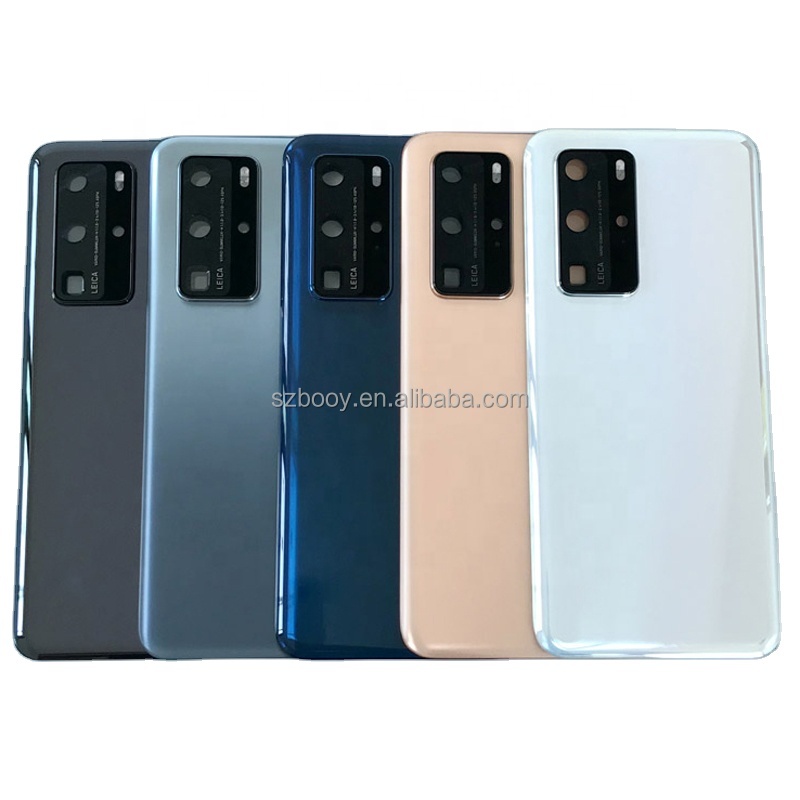 Battery Cover for Huawei P40 P40 Pro Back Housing Rear Door Cover Case Glass With Camera Lens