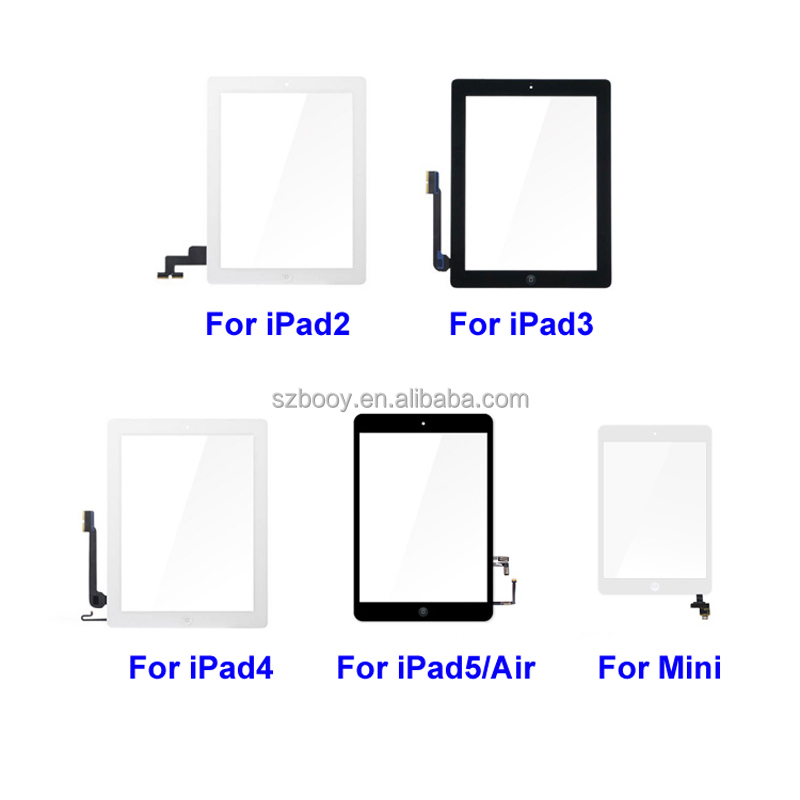 9.7 inch touch screen glass for iPad 2 3 4 5 6 2017 2018 front glass replacement for iPad Air 1 Air 2