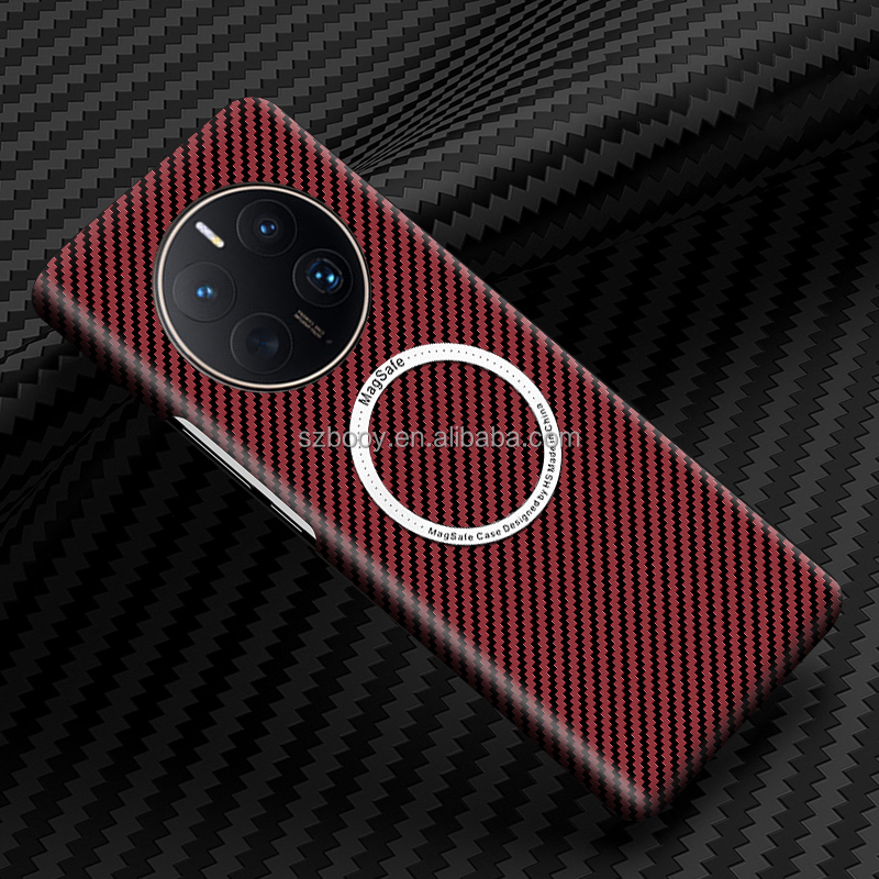 Mate 50 Pro Carbon Fiber Magnetic Phone case for Huawei Mate 30 40 50 Pro Mobile Phone Cover Shockproof