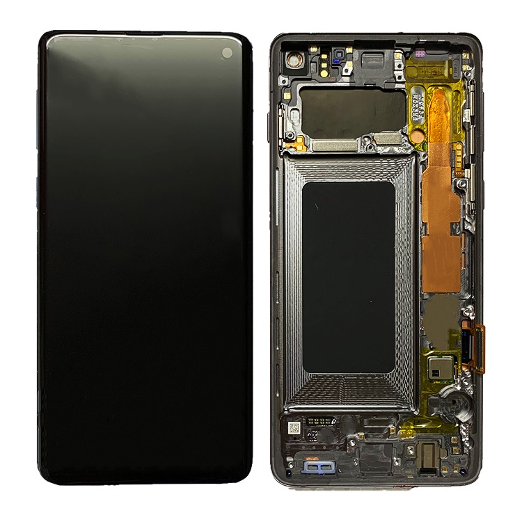 LCD for Samsung S10 Screen Replacement with Frame for Samsung Galaxy S10 G973f/G973u G973 Lcd Display Touch Screen Digitizer