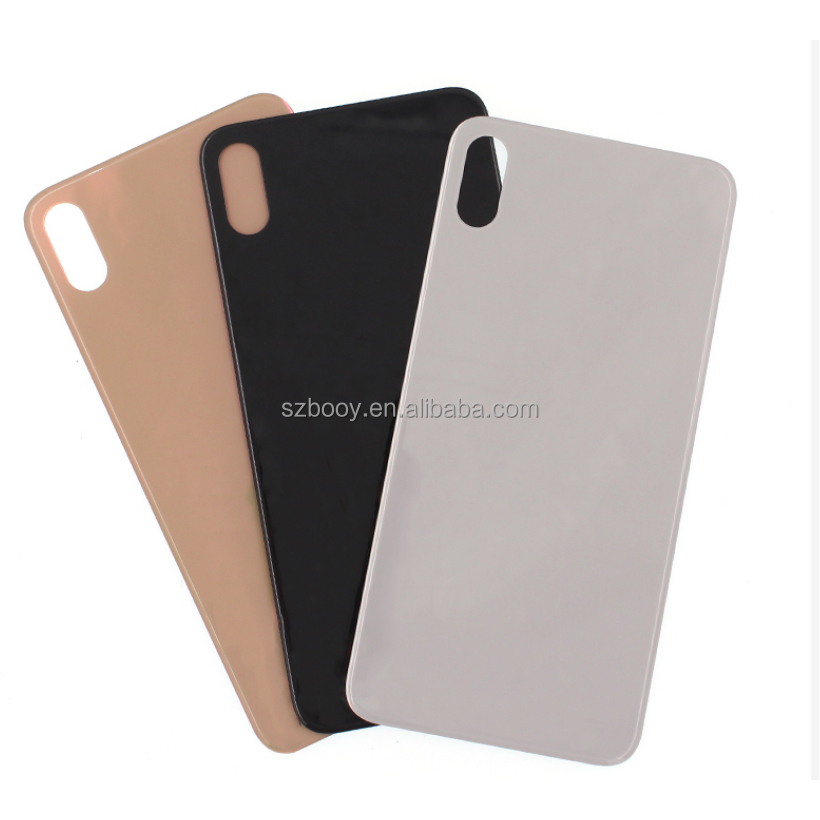 Big hole back glass cover for iPhone X XS XS MAX rear battery housing glass replacement for iPhone 7 8 XS XR 11 12 13 14 pro max