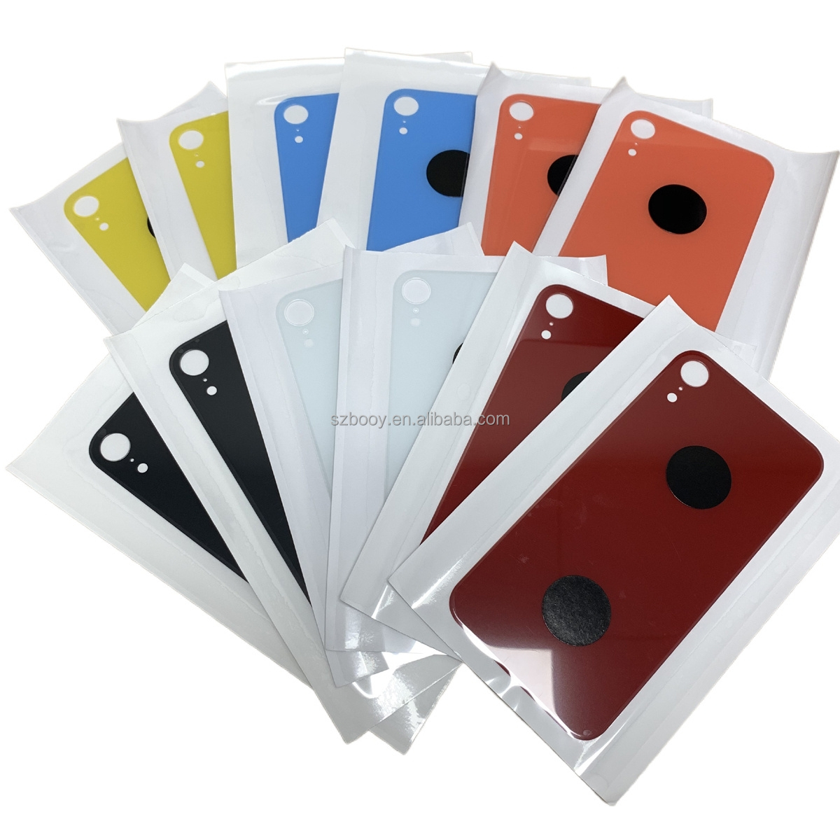 Big Hole Back Glass Cover for iPhone XR Rear Battery Housing Glass Replacement for iPhone 8 SE 2 X XS Max 11 12 13 14 Pro Max