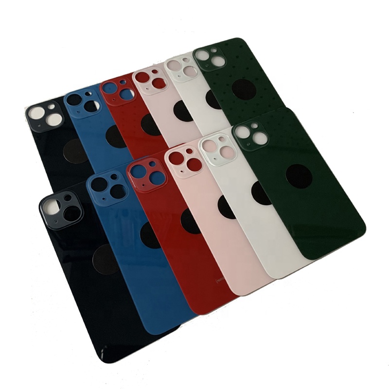 Wholesale New Big Hole Back Glass Cover for iPhone 13 Mini 13 Rear Battery Housing Glass with Different Colors