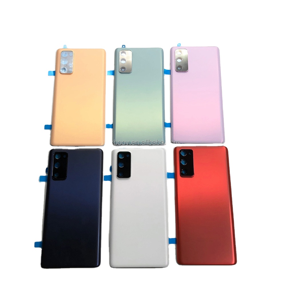 S20FE Battery Back Cover for Samsung Galaxy S20FE S21FE Mobile Phone Back Housing Glass With Camera Lens