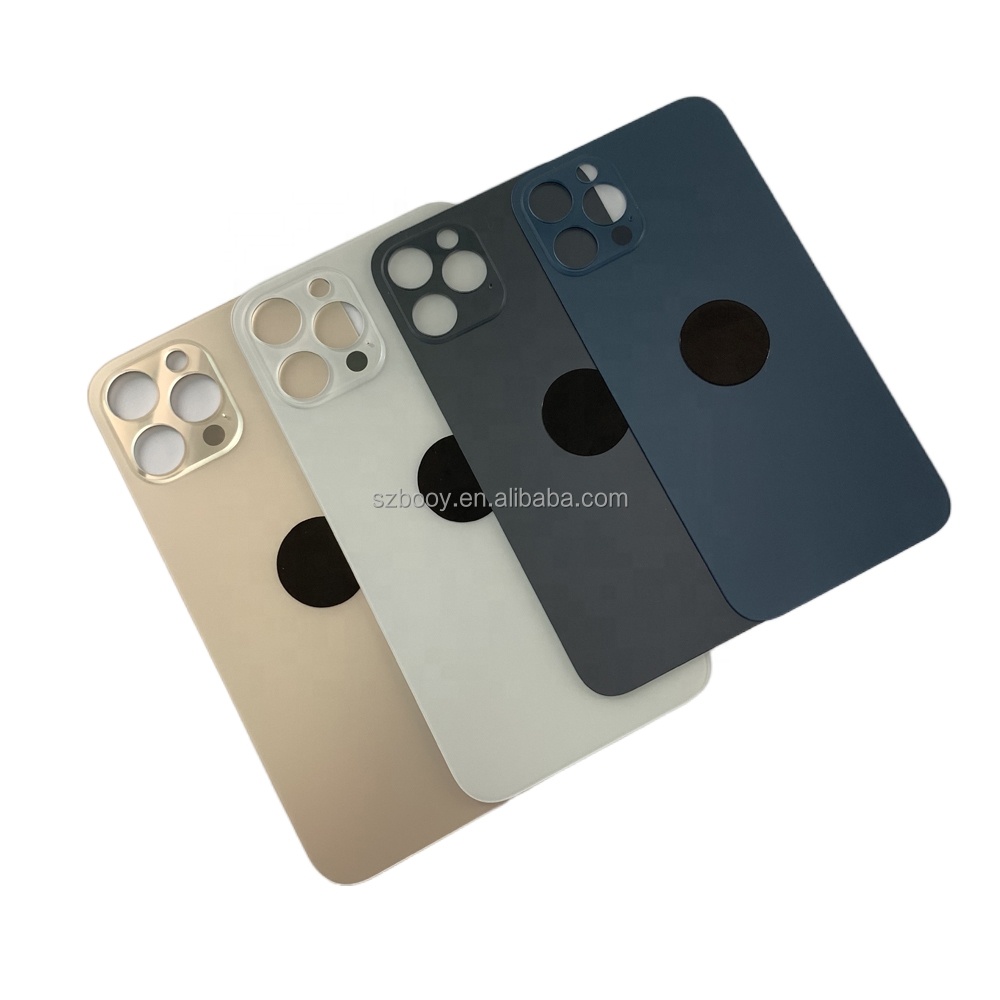 Repair parts for iPhone 12pro 12 pro max big hole back cover glasses for iPhone Mobile phone housings