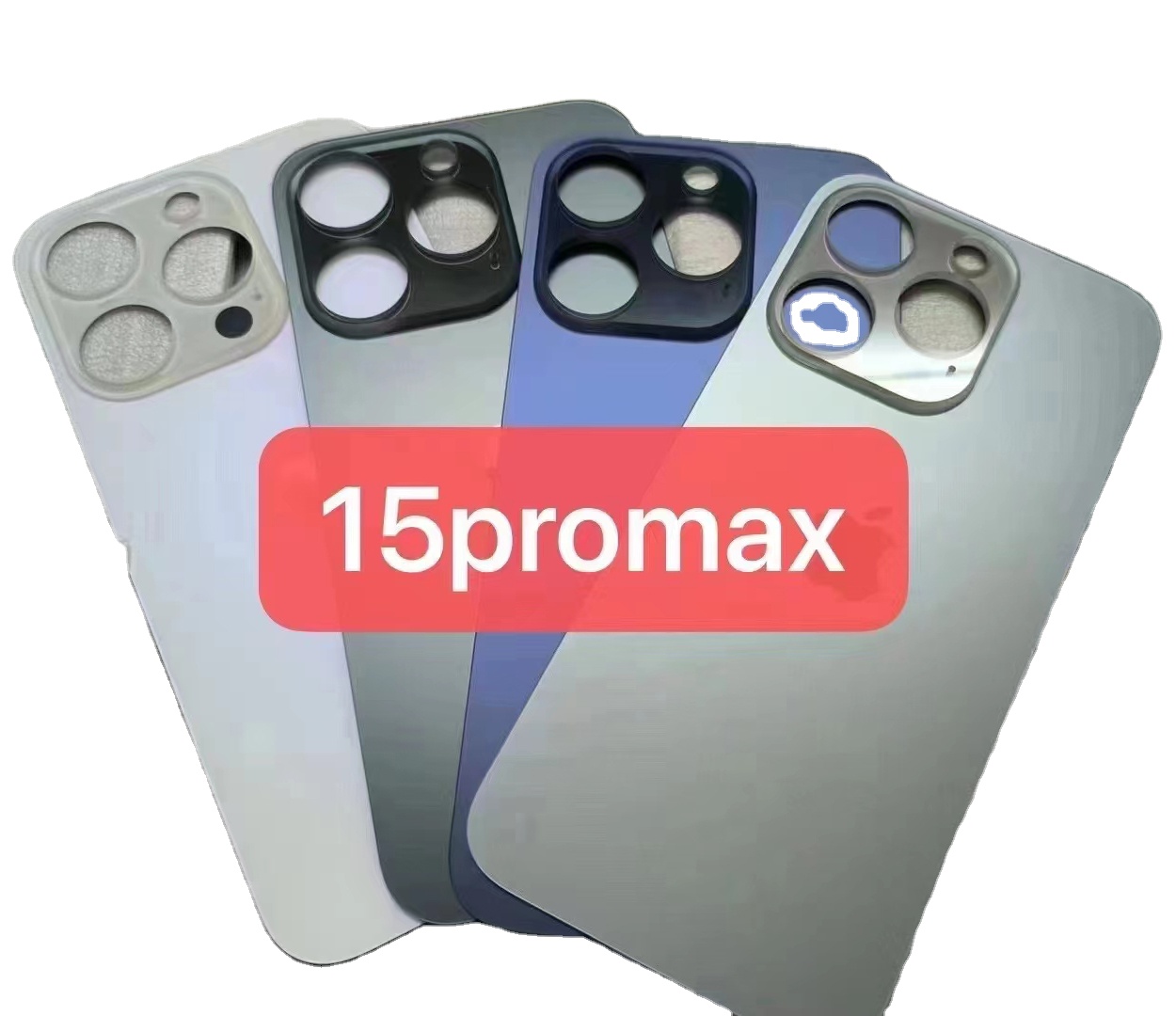 New Large Camera Hole Back Glasses for iphone 15 Pro 15pro Max Battery Cover Phone Rear Glass Repair Parts for iPhone 15 15plus