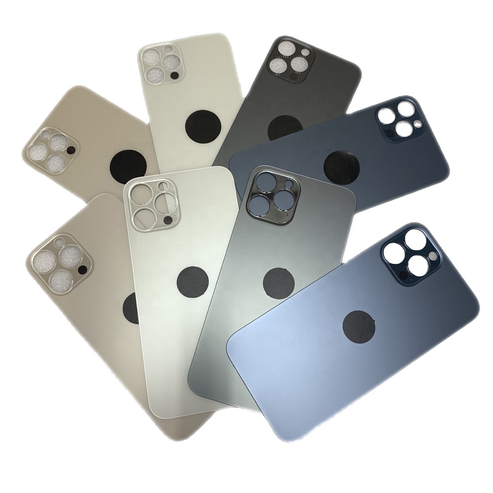Big Hole Back Glasses for iphone 12Pro 12Pro Max Battery Cover Large Camera Hole Rear Glass for iPhone 12 12mini
