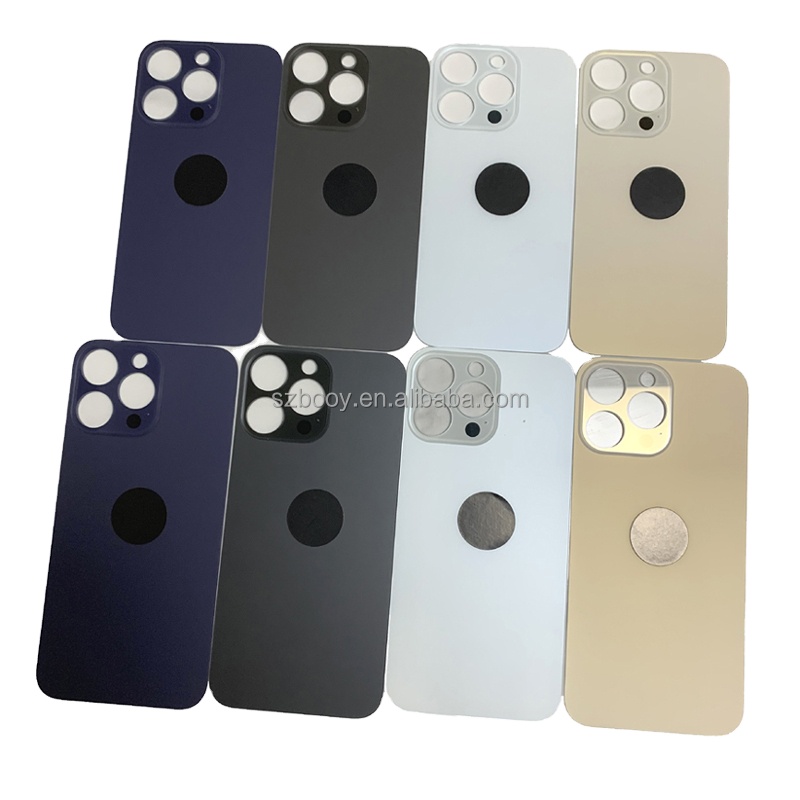 Back Glasses for iPhone 14pro 14 Pro Max Battery Cover Large Camera Hole Phone Rear Glass Repair Parts for iPhone 14 14 Pro Max