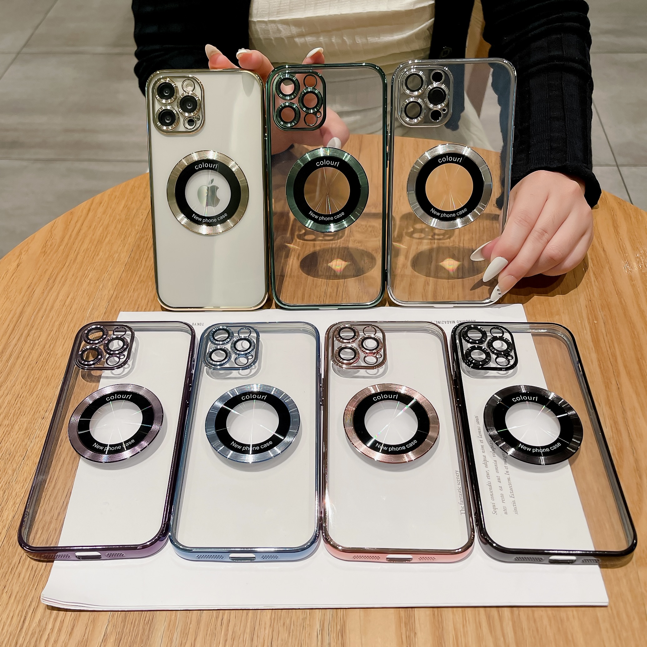 Electroplated Soft TPU Mobile Phone Cases for iPhone 11 12 13 14 15 Pro Max 14 Pro 15Plus Shockproof with Magnetic Charging case