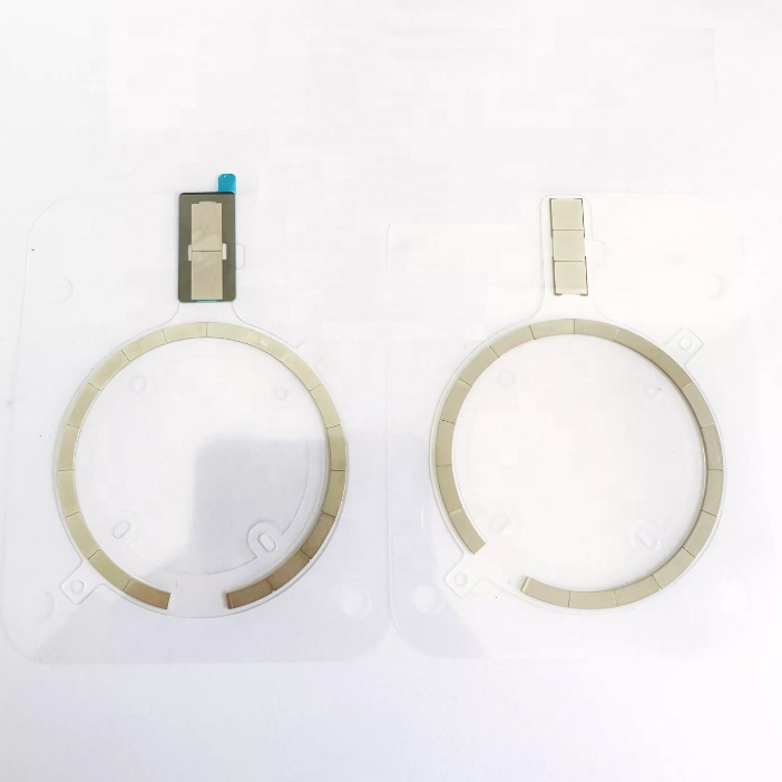 Wireless Charging Magnet Module for iPhone 15 15plus 15pro 15 Pro Max Rear Housing Back Glass Magnetic Metal Ring