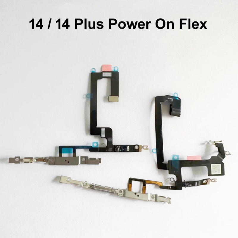 Power Switch on Off Flex Cable for iPhone 14 14 Plus Mute Volume Button Flex Replacement Parts
