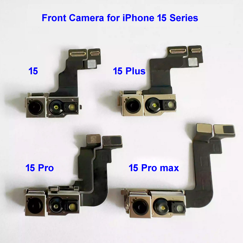 Replacement Front Facing Camera for iPhone 15 Pro Max 15 Plus 15 Pro Original Front Camera Module with Flex Cable