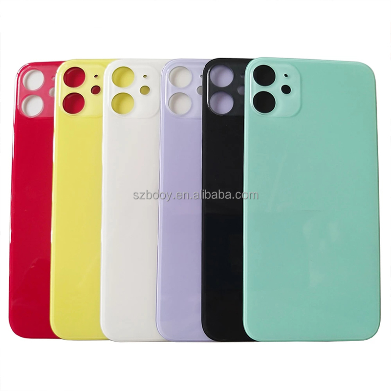 Battery Cover Rear Glass with Big Hole Design for iPhone 11 Large Hole Easy Replace Back Glass for iPhone 11