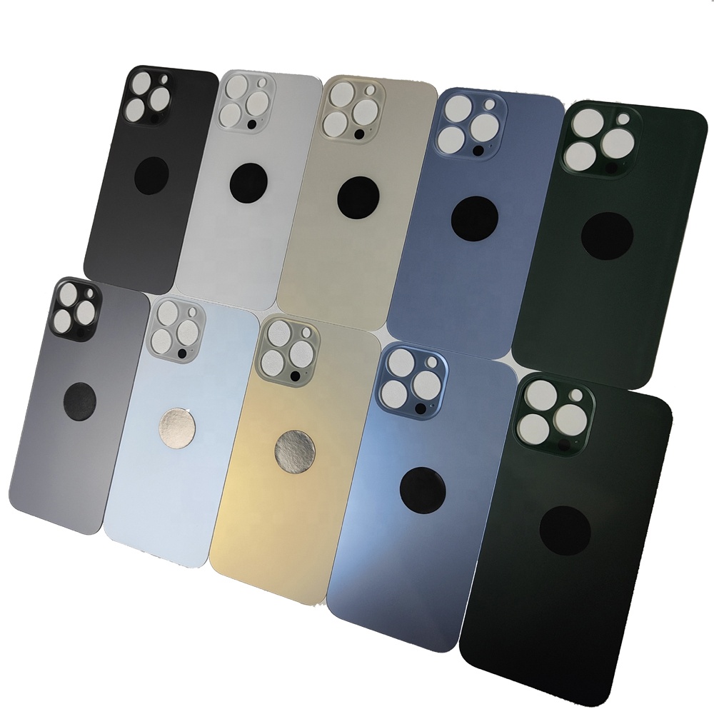 Battery Cover Rear Glass with Big Hole Design for iPhone 13Pro 13Pro Max Large Hole Easy Replace Back Glass for iPhone 13Promax