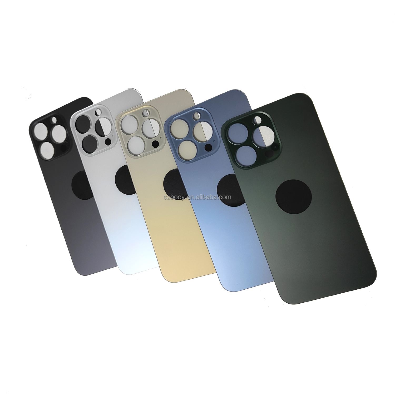 2 in 1 Big Hole Back Glasses for iPhone 13 Pro 13 Pro Max Large Hole Easy Replace Rear Glass Cover
