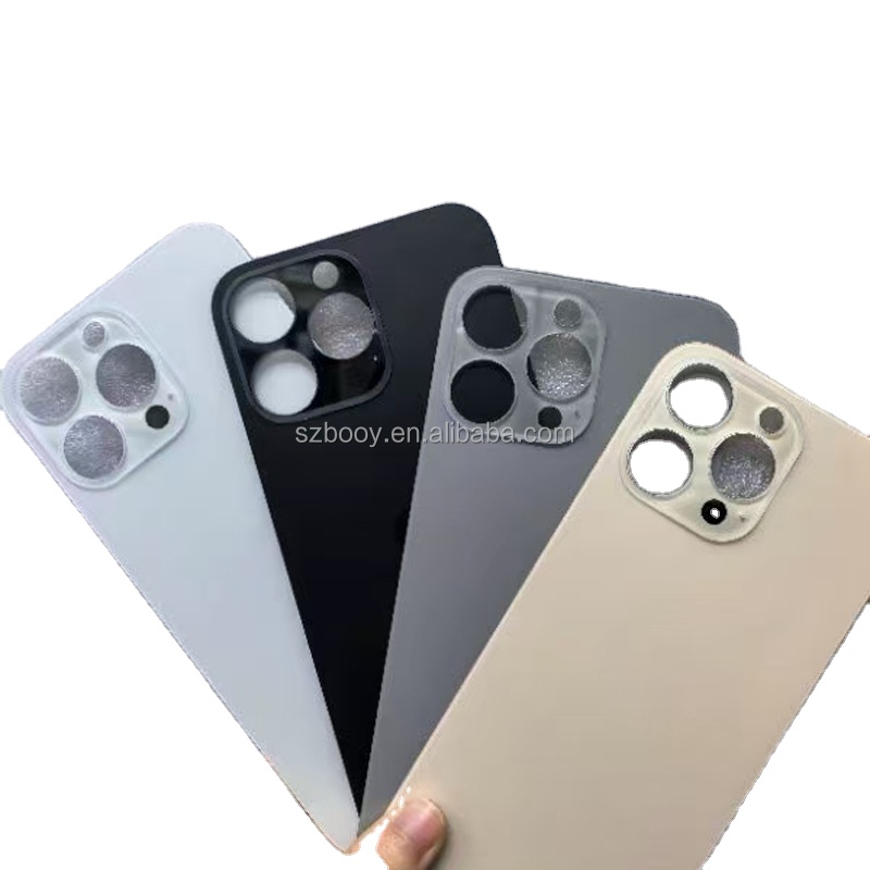 New 2 in 1 Big Hole Rear Glass for iPhone 16pro 16 Pro Max Back Glass Battery Door Cover