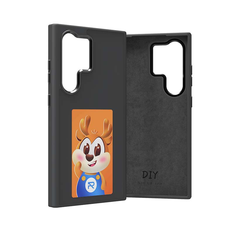 New E-ink Screen Phone Case for Samsung S23 Ultra S24Plus S24 Ultra NFC Custom Fashion Smart DIY Picture Phone Cover