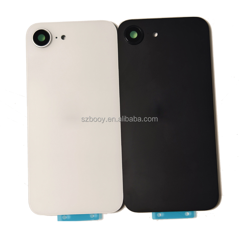 Replacement Back Glass with Metal Frame for iPhone 16E Battery Cover Rear Glass Fix with Cam Lens Glasses After Market