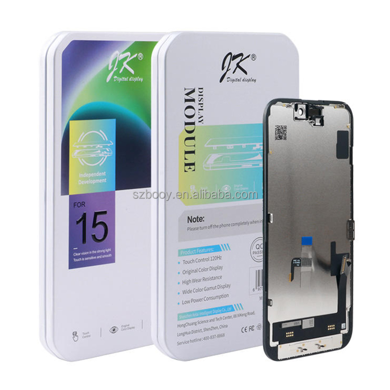 JK INCELL FHD Display for Iphone 15 Pro Max 15 Plus 15 Pro Touch Screen No Frame Replacements JK ZY RJ LCD Pantalla Screen
