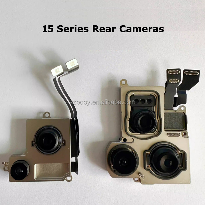Wholesale Original Rear Camera for iPhone 15 15Plus 15pro 15Pro Max Back Camera Rear Main Lens Flex Cable Camera