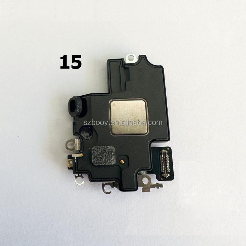 Wholesale Ear Speaker Earpiece for iPhone 15 Earphone Flex Cable Spare Parts Earpiece Speaker with Flex Cable for iPhone 15