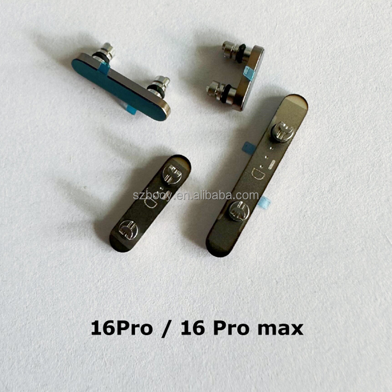 Power on /OFF Volume Side Key Switch Control Keypads for iPhone 16Pro 16 Pro Max Side Button Power Replacement Parts