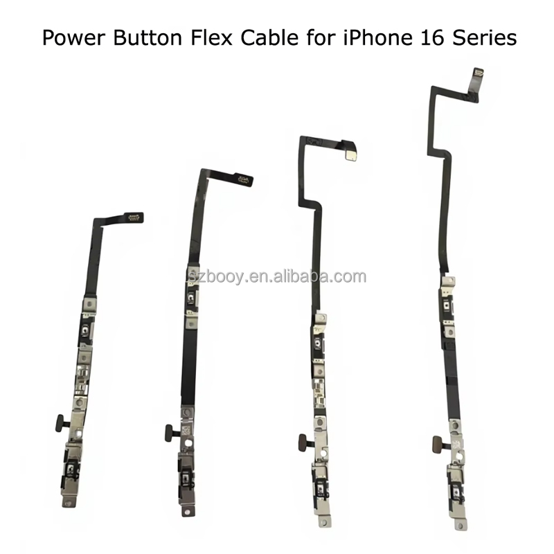 Flex Cable with Power Button Switch for iPhone 16 16 Plus 16 Pro 16 Pro Max Power Volume Mute Button Flex Cable Bracket