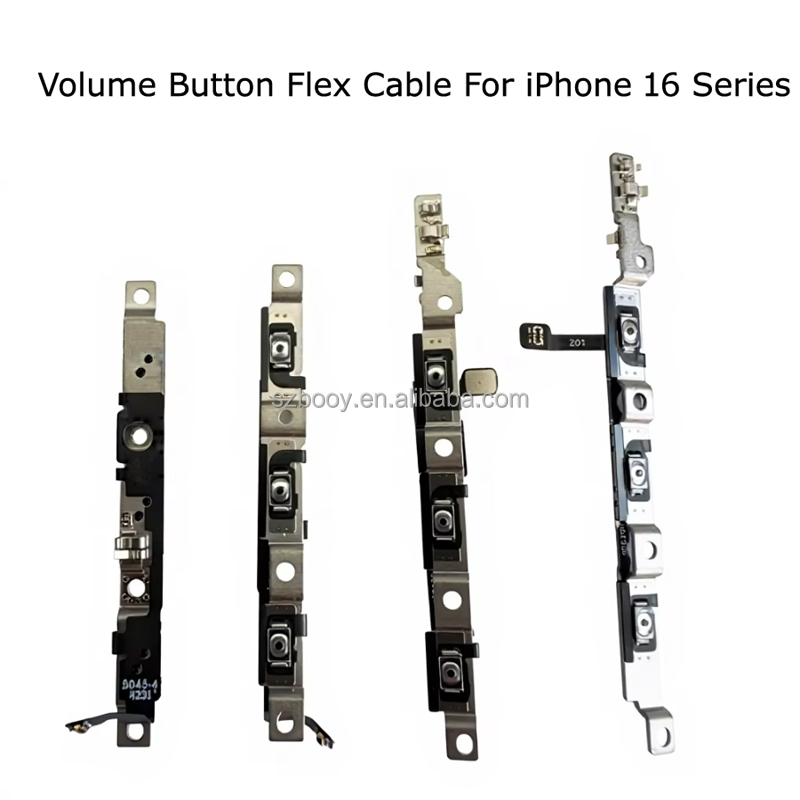 Repair Phone Part Volume Mute Button Flex Cable Replacement Bracket for iPhone 16 16 Plus 16 Pro 16 Pro Max