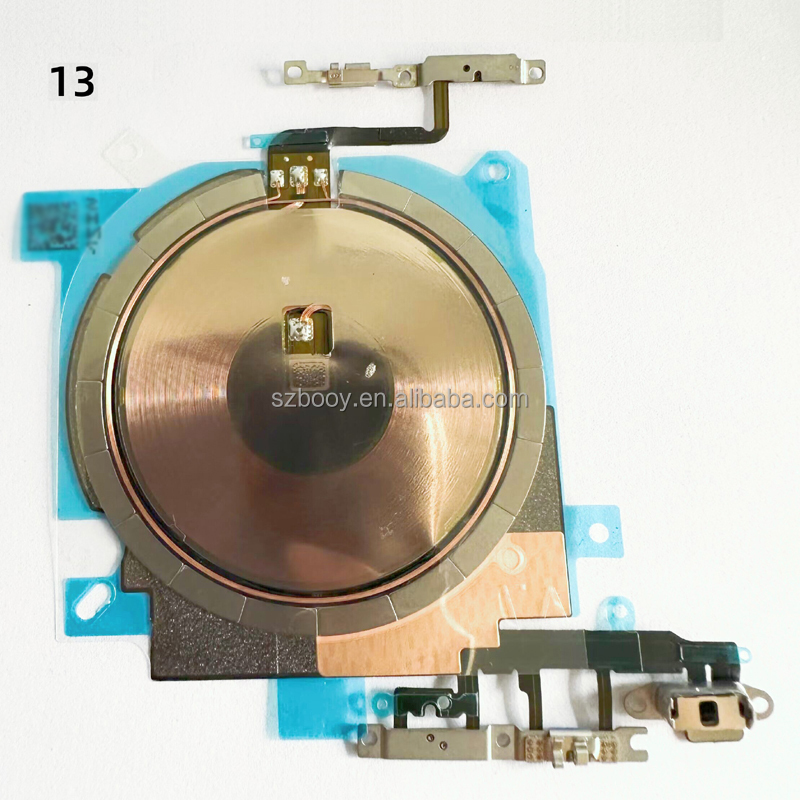 NFC Wireless Charging Coil Sticker With Power on OFF Volume Flex Cable Replacement Part for iPhone 13 13mini 13 Pro 13 Pro Max