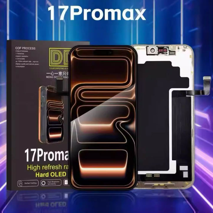 Factory Price Mobile Phone COF DD OLED Hard Screen for iPhone 17 Pro Max Repair Parts LCD Display Replacement