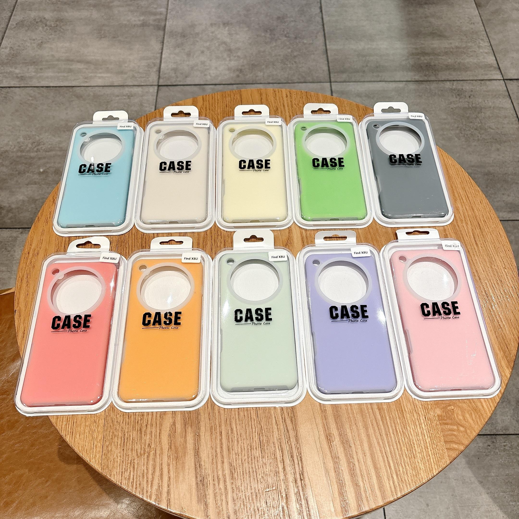 Colorful Liquid Silicone Mobile Phone Case for OPPO Find X8 Pro X8S X8 Ultra X9 X9 PRO RENO 13 14 15 PRO IQOO 13 14 15