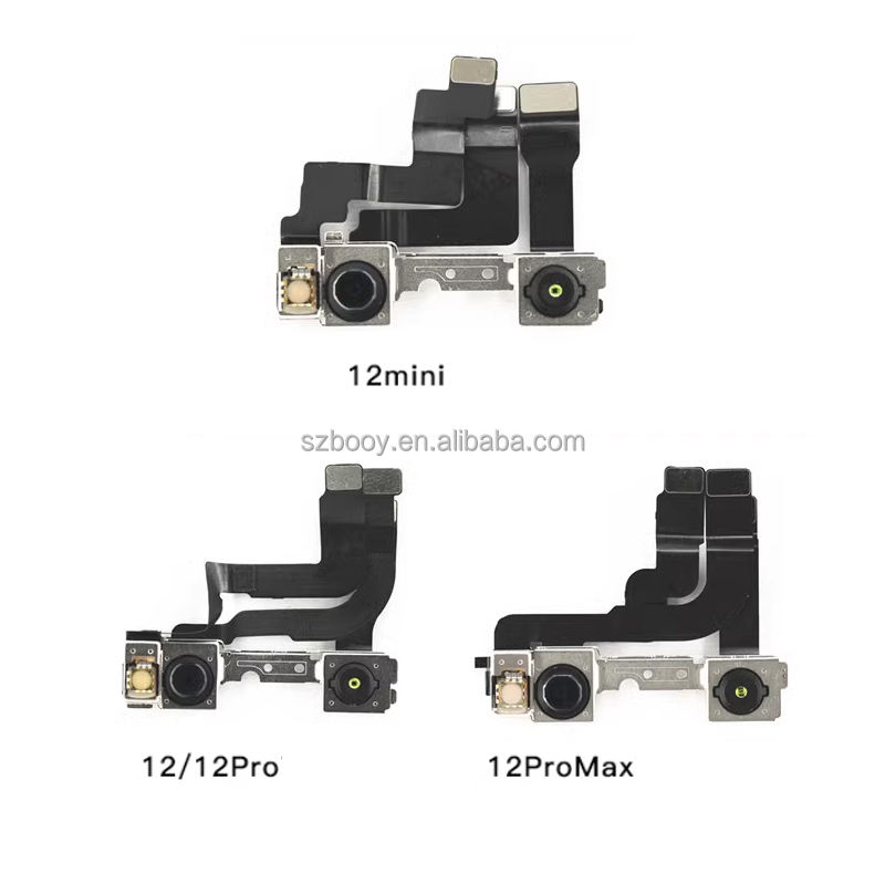 Original Front Camera for iPhone 12 12mini 12pro 12 Pro Max Mobile Phone Front Camera Proximity Sensor Flex Cable Repair Parts