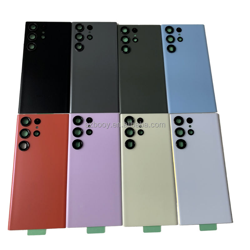 S23Ultra Battery Back Glass Cover for Samsung Galaxy S23 S23+ S23ultra Back Housing Rear Door Glass Panel With Camera Lens