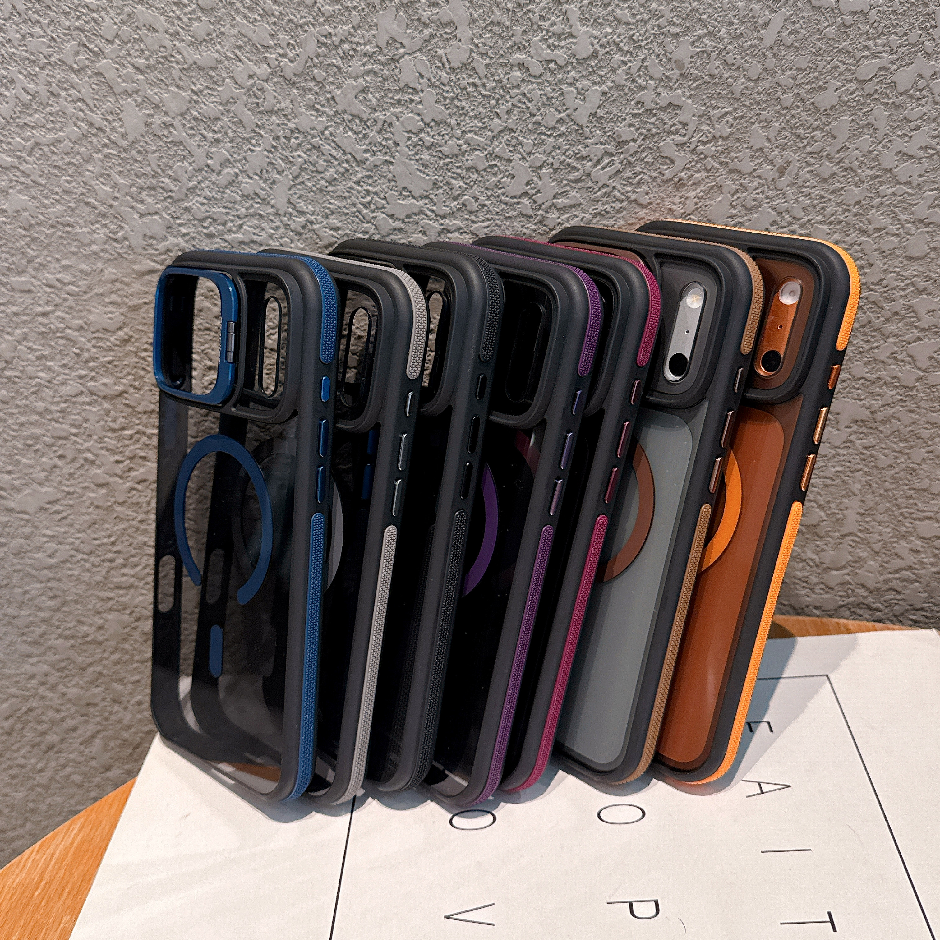 C6 Lidun Lens Stand Magnetic Cases for iPhone 11 12 13 Pro max 14 15 Plus 16 17 18 Pro max