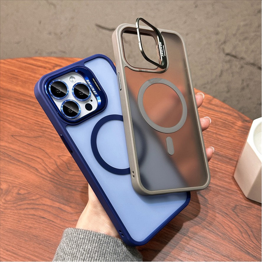 Translucent Frosted Matte Magnetic Case for iPhone 17 16 15 Pro Max, Anti-Fingerprint MagSafe Compatible Wireless Charging Cover