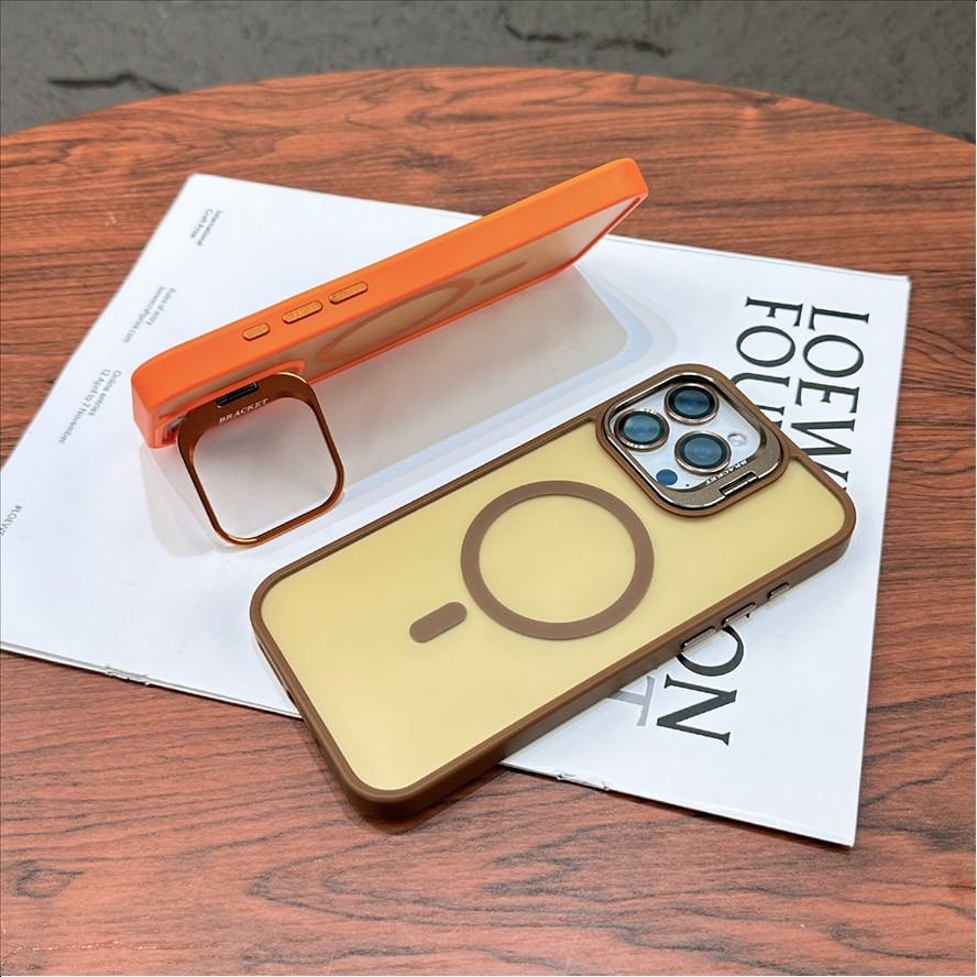 Translucent Frosted Matte Magnetic Case for iPhone 17 16 15 Pro Max, Anti-Fingerprint MagSafe Compatible Wireless Charging Cover