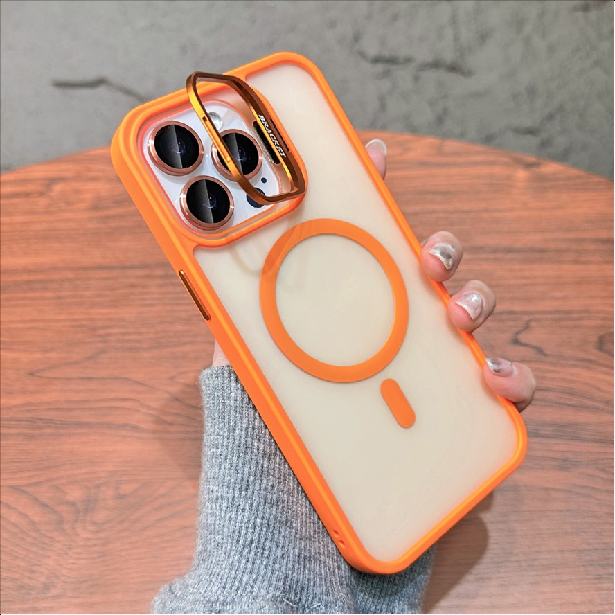 Translucent Frosted Matte Magnetic Case for iPhone 17 16 15 Pro Max, Anti-Fingerprint MagSafe Compatible Wireless Charging Cover