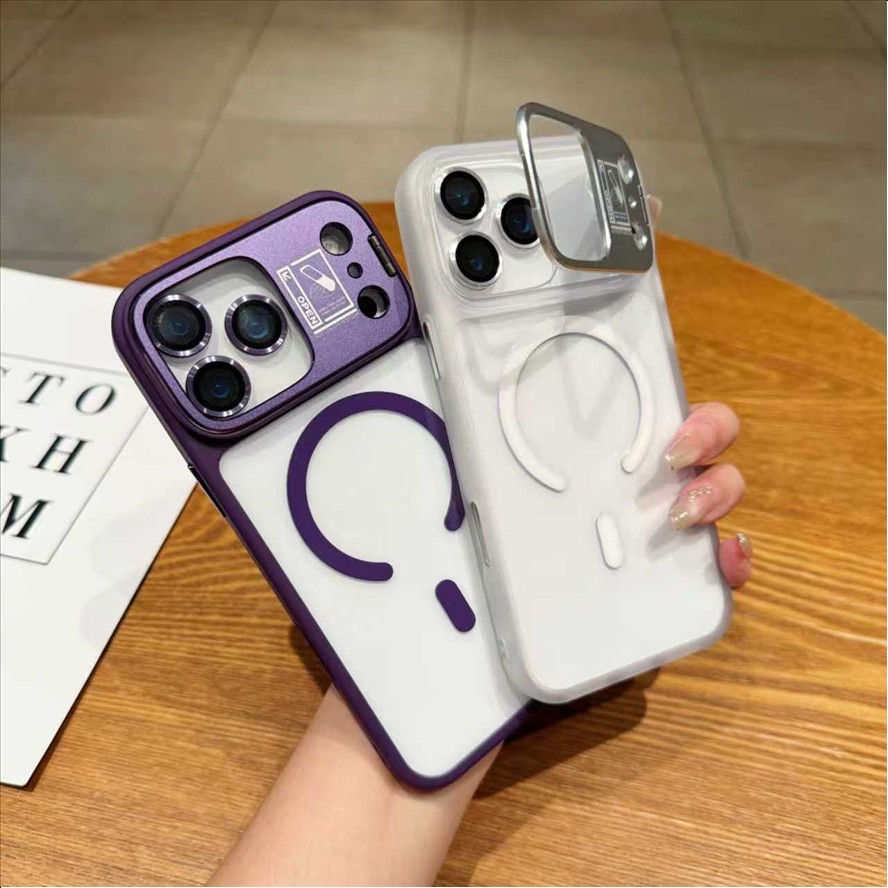 D2 Magnetic Mobile Phone Case Shockproof Shell Anti-Fall Back Cover for iphone 18 Pro max 15 16 17 Pro 11 12 13 14 Plus