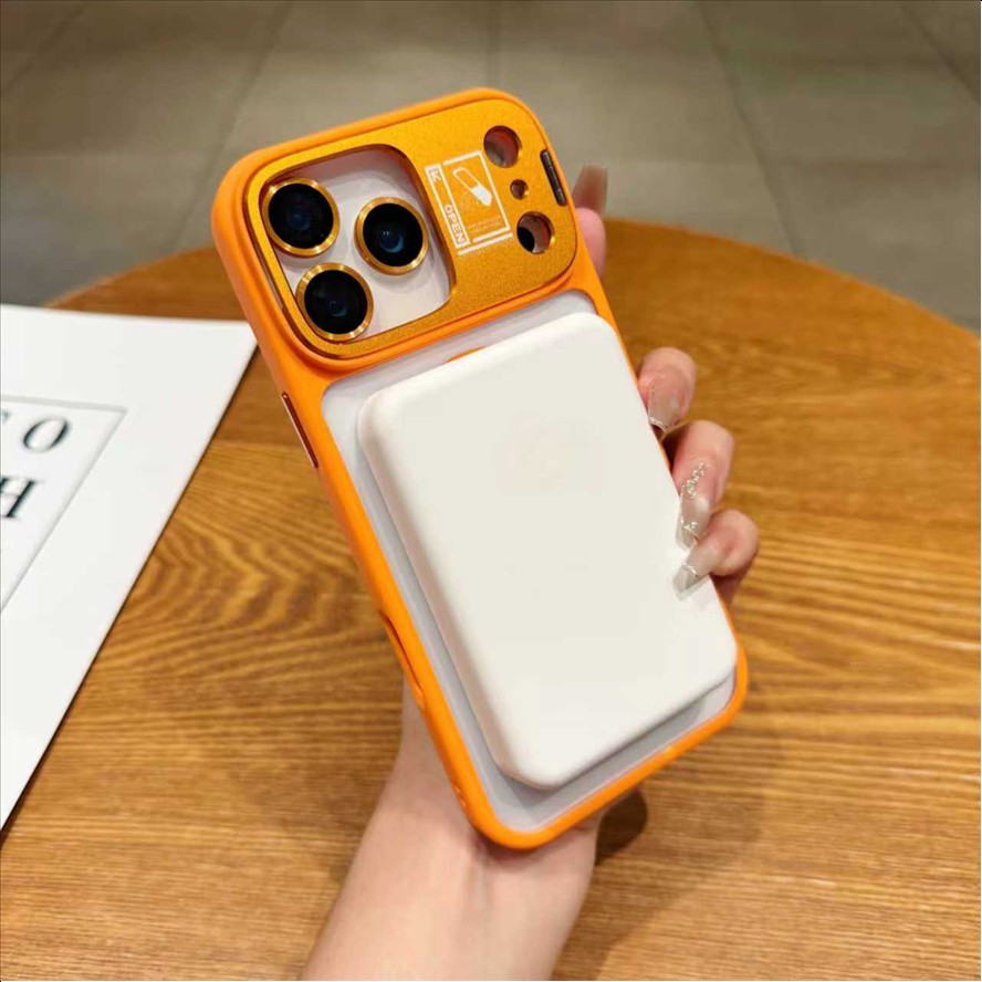 D2 Magnetic Mobile Phone Case Shockproof Shell Anti-Fall Back Cover for iphone 18 Pro max 15 16 17 Pro 11 12 13 14 Plus