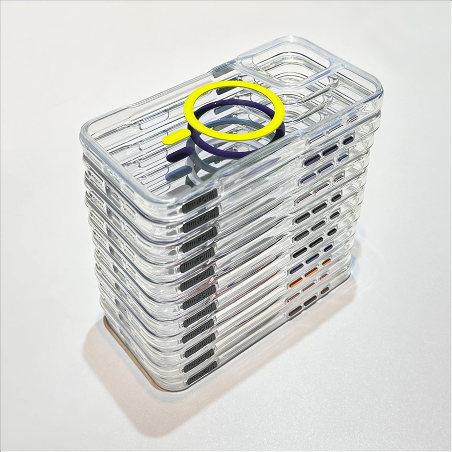 Y3 Slim-Waist Transparent Magnetic Mobile Phone Cases for iPhone 17 Pro Max 17 Air 16 15 14 13 12 11 Shockproof Clear Back Cover