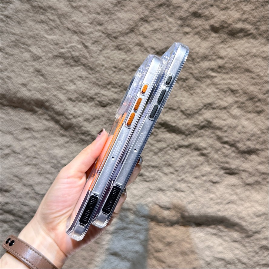 Y3 Slim-Waist Transparent Magnetic Mobile Phone Cases for iPhone 17 Pro Max 17 Air 16 15 14 13 12 11 Shockproof Clear Back Cover