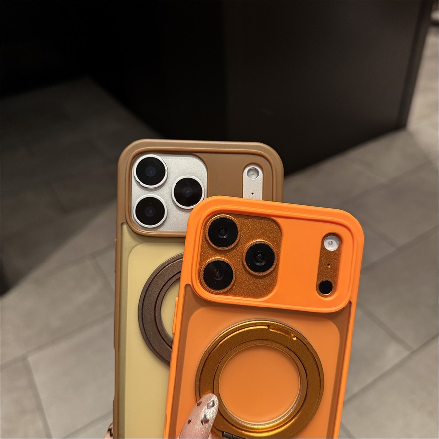 R11 Skin Feel Kickstand Magnetic Shockproof Mobile Phone Protective Case Cover for iPhone 18 Pro 17 16 Pro Max 17 Air 16 15 14 13 12 11 Pro max