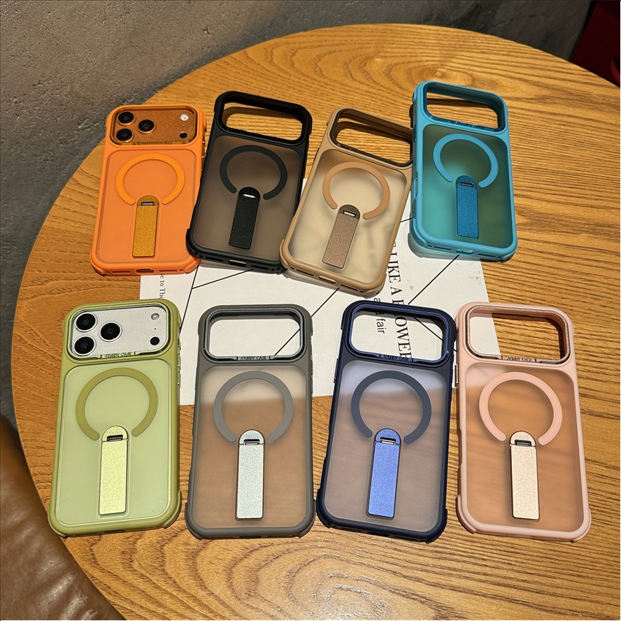 F3 New Design 360 Degree Rotatable Magnetic Ring Kickstand Hard Pc Matte Magnetic Phone case for iphone 18 Pro Max 17 16 15 14 13 12 11 Pro max