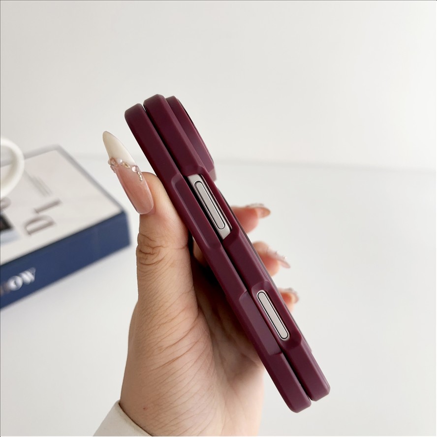 Matte Translucent Magnetic Phone Case for iPhone Duo Hinge Protection Stand Holder Shockproof Slim Cover for iPhone 18 Duo